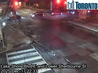 Old Toronto: Ward's Island: Lake Shore Boulevard near Lower Shelbourne (1)