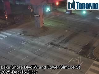 Old Toronto: Harbourfront: Lake Shore Boulevard near Lower Simcoe Street