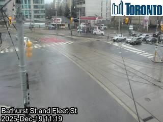 Old Toronto: Bathurst Quay: Lake Shore Boulevard near Bathurst Street