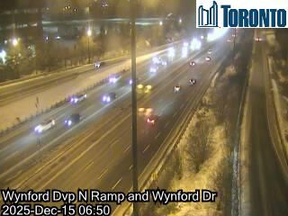 North York: Wynford: Don Valley Parkway near WynfoRoad Drive