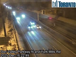 North York: Don Valley Parkway near Brookbanks Drive