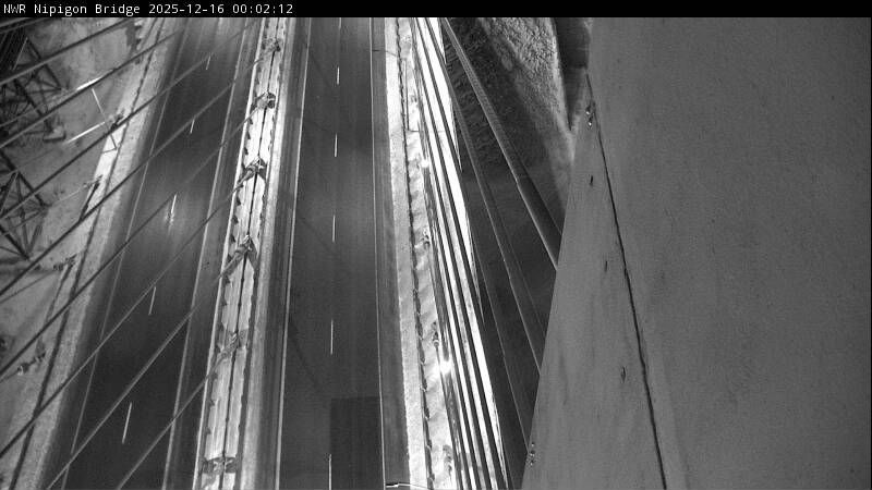 Nipigon Township: Highway 17 at Nipigon River Bridge, Looking Down