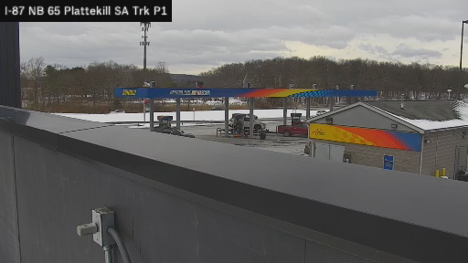 Leptondale › North: I-90 MP 227.10 WB Plattekill Service Area Truck Park 1