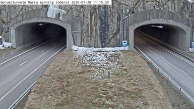 Fossum › South-east: Gerumstunneln Norra mynning söderut