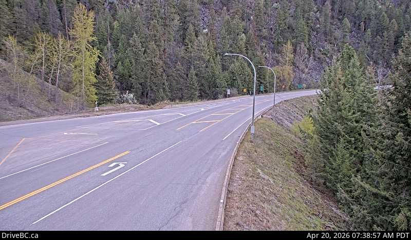Area C › South-east: Highway 3 at East Lake Drive on east side of Christina Lake, looking southeast