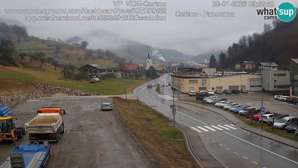 Cerkno: city entrance Live Webcam