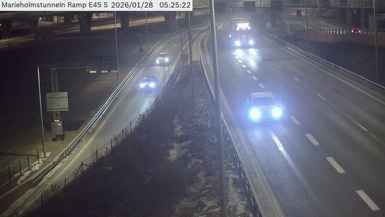 Gamlestaden: Marieholmstunneln påfart E45 Södergående nordväst