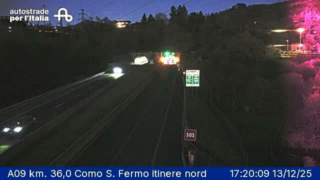 San Fermo della Battaglia: A09 km. 36,0 Como S. Fermo itinere nord