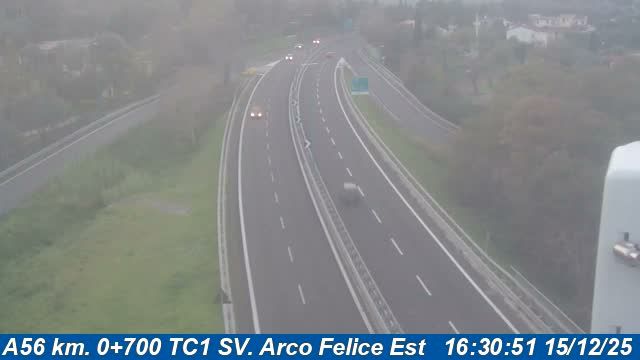 Pozzuoli: Toiano: A56 km. 0+700 TC1 SV. Arco Felice Est