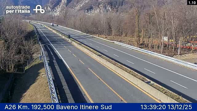 Verbania: A26 Km. 192,500 Baveno Itinere Sud