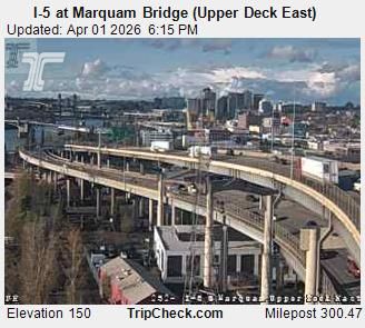 Portland: Hosford-Abernethy: I-5 at Marquam Bridge (Upper Deck East)