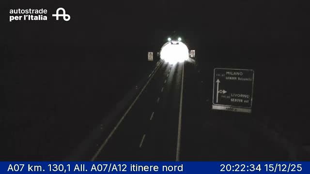 Genoa: Val Polcevera: A07 km. 130,1 All. A07/A12 itinere nord