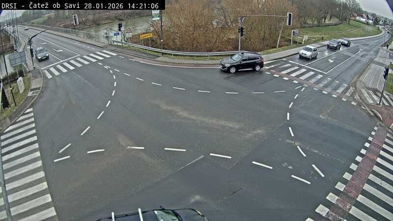 Brezice: Trnje: R1-219, Čatež ob Savi, v križišču Čatež ob Savi