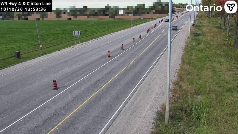 Southwold › North: Highway 4 at Clinton Line, Looking North