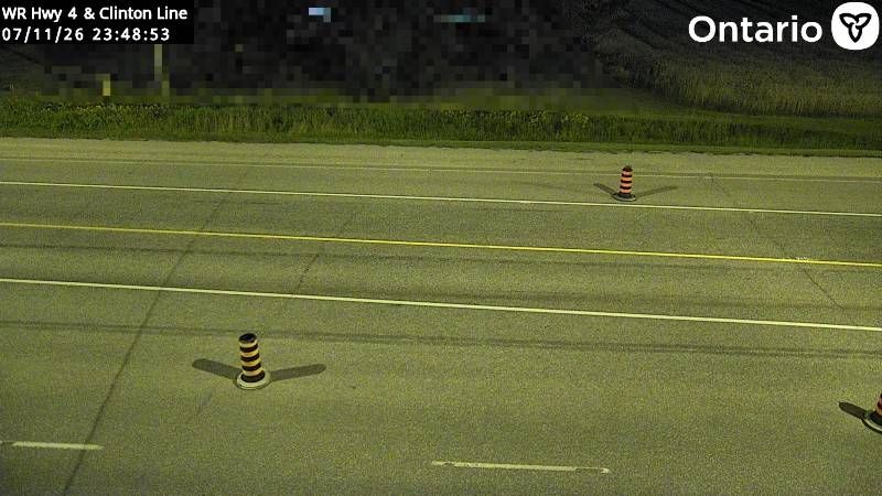 Southwold: Highway 4 at Clinton Line, Looking Down