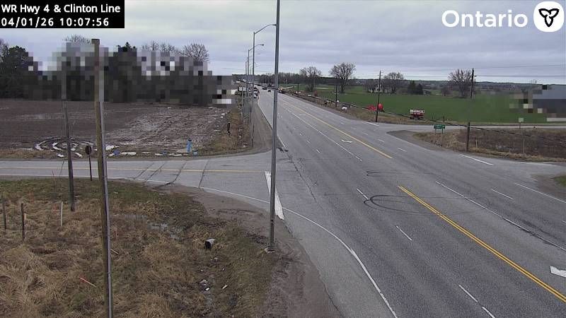 Southwold › South: Highway 4 at Clinton Line, Looking South