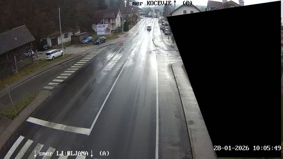 Postojna: G2-106, Ljubljana - Kočevje, Škofljica (Market), pogled Kočevje, DRSI