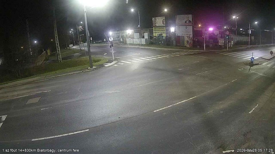 Biatorbagy: 1. sz. főút, 14+830 km - centrum