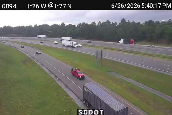 Cayce: I-26 W @ I-77 N