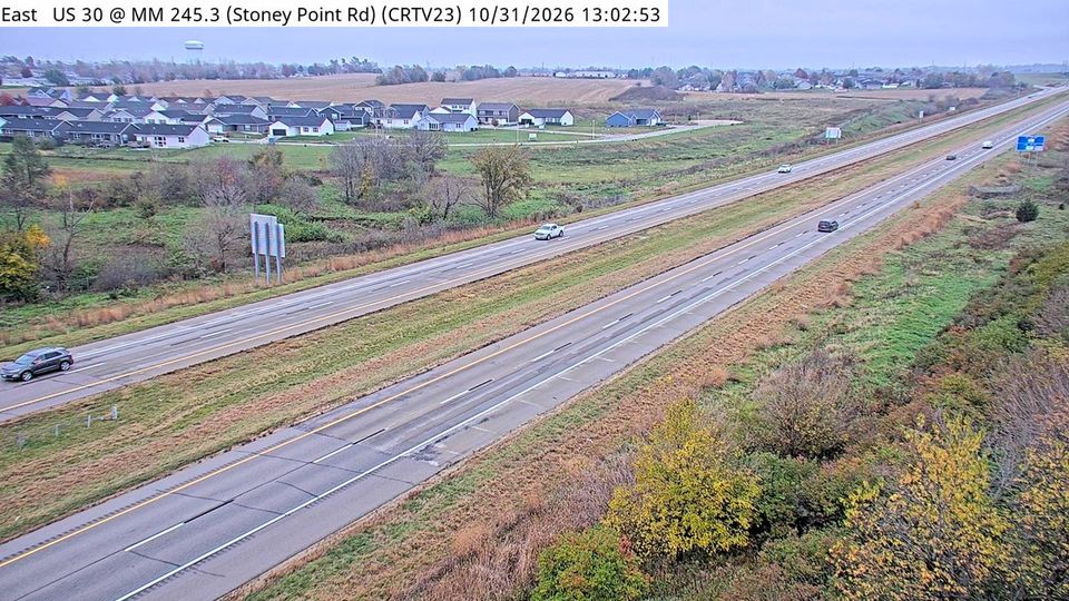Cedar Rapids: CR - US 30 @ MM 245.3 (Stoney Point Rd)
