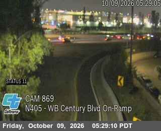 Inglewood › North: I-405 : (869) WB Century Blvd On-Ramp
