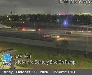 Inglewood › South: I-405 : (870) n/o Century Blvd On-Ramp