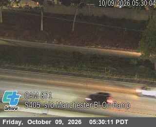 Inglewood › South: I-405 : (871) s/o Manchester Blvd On-Ramp