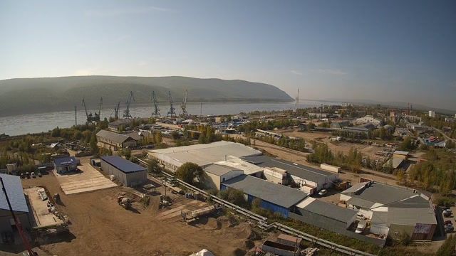 городское поселение Ленск: Lenskiy Rechnoy Port - Lena river port - Lensk