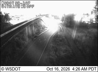 Tacoma: SR 167 at MP 0.5: 54th Ave E WB Offramp