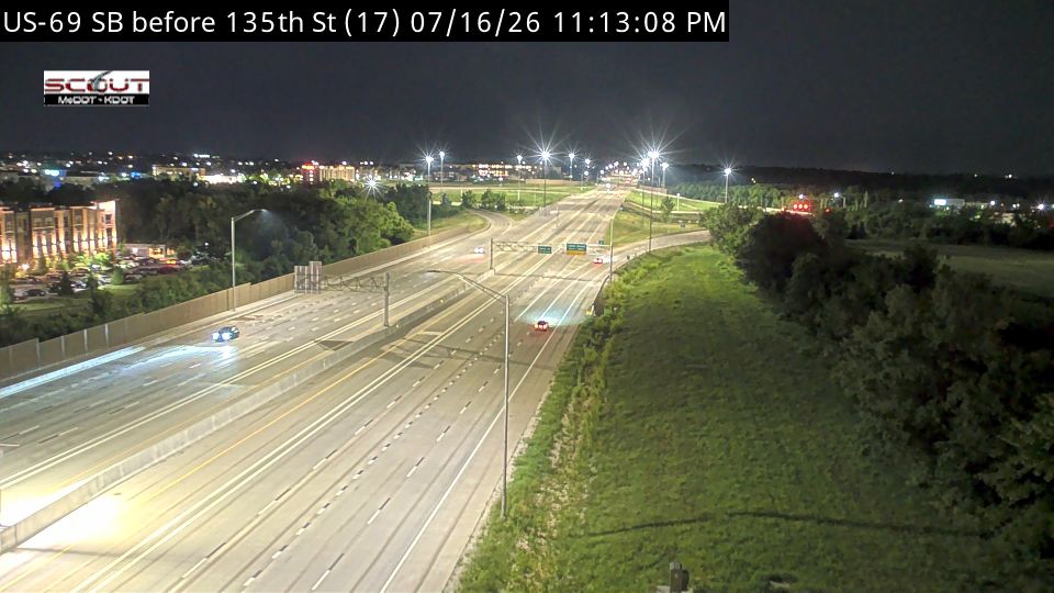 Overland Park: US-69 SB before 135th St