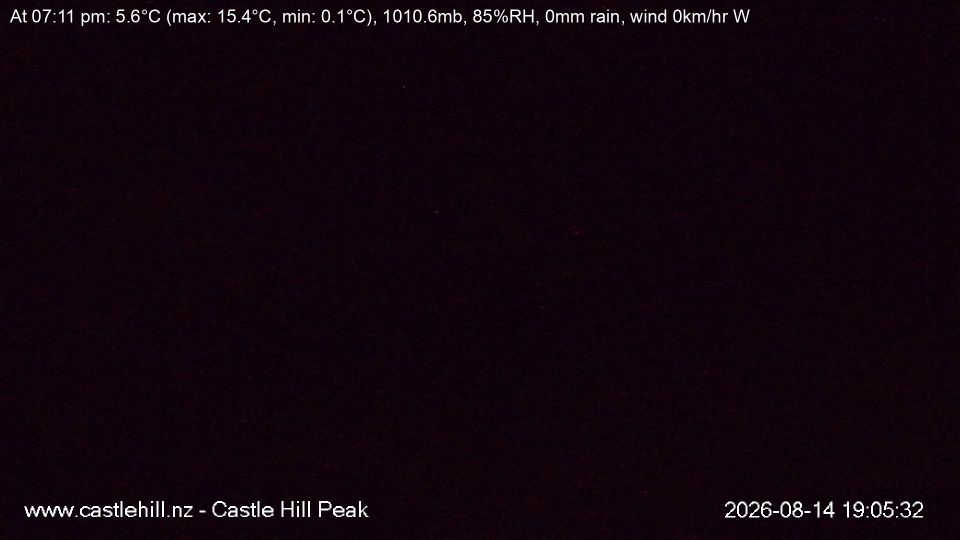 Castle Hill Village › South-east: Castle Hill Peak - Torlesse Range