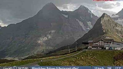 Grindelwald › South-east: Männlichen, Blick zur Jungfrau