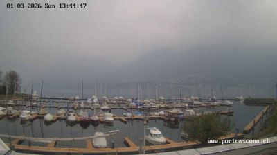 Webcam Ascona › South: Porto Patriziale Ascona - Gambarogno - Lake Maggiore