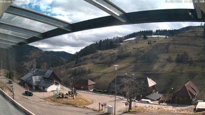 Todtnau: Wetterbild aus Aftersteg mit Blick zum Hasenhorn bei