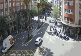Barcelona: Mitre Street looking to NE (at Balmes St)