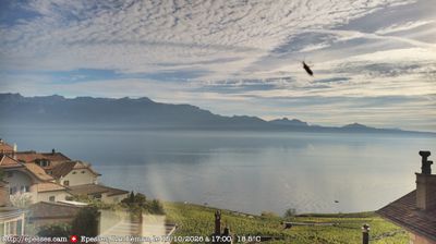 Webcam Bourg-en-Lavaux › South: Lake Geneva