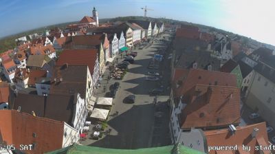 Gunzburg › Nord-est: Blick auf den Marktplatz
