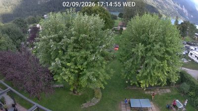 Molveno › South-east: Camping Beach Lake of Molveno - Lake Molveno