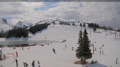 Correncon-en-Vercors: Villard de Lans-Corrençon en Vercors : Domaine alpin Villard/Corrençon : arrivée de la Télécabine Pré des Peys