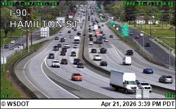 اسپوکن: I-90 at MP 282.2: Hamilton St
