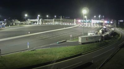 Saint-Beauzire: Clermont-Ferrand-A71 près de Clermont-Ferrand, Barrière de péage de Clermont-Gerzat, vue orientée vers Paris