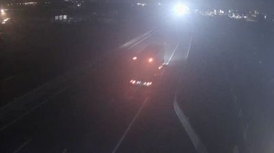 Villefranche-sur-Saône: Autoroute A6 en périphérie de Villefranche sur Saône Nord, vue orientée vers Lyon