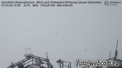 Schachnern: Sonnblick Observatorium - Blick nach Südwesten Richtung Lienzer Dolomiten