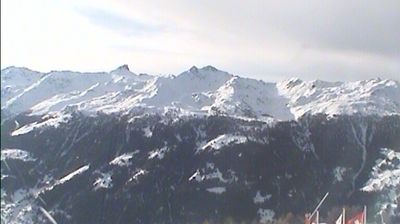 Saint-Luc: Tignousa 2000 above Rhone Valley Switzerland