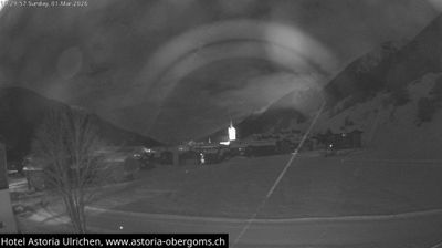 Ulrichen: Hotel Astoria mit Panoramablick über - Obergoms - Goms