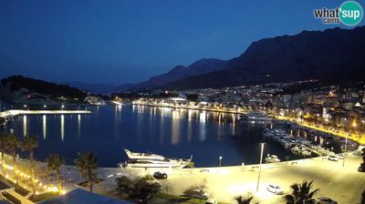 Veliko Brdo: Webcam Makarska ‘s seaside promenade