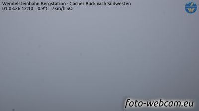 Bayrischzell: Wendelsteinbahn Bergstation - Gacher Blick nach Südwesten