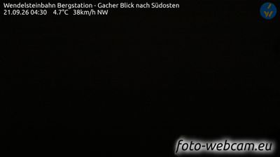 Bayrischzell: Wendelsteinbahn Bergstation - Gacher Blick nach Südosten