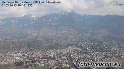 Meran - Merano: Marlinger Berg - Blick nach Nordosten