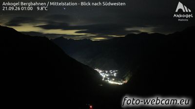 Mallnitz › South-west: Ankogel Bergbahnen - Mittelstation - Blick nach Südwesten